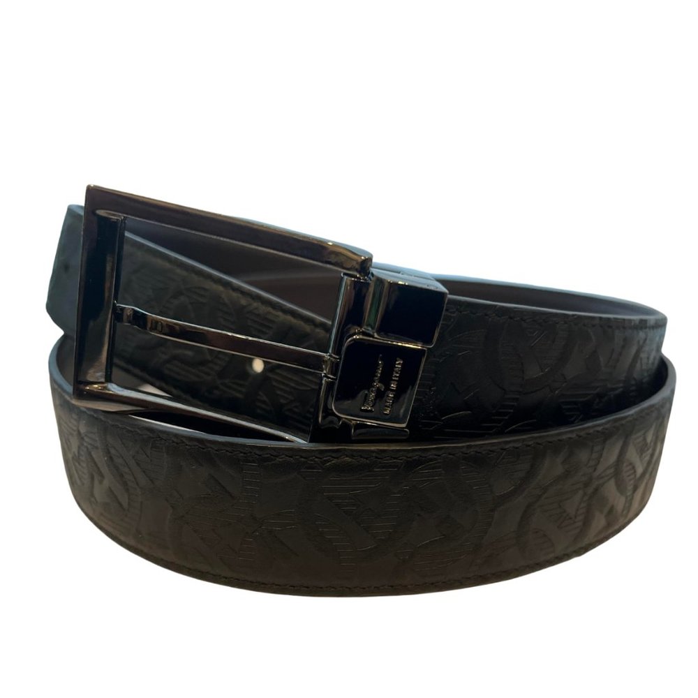 Ferragamo Belt Black 48”  Men NWT - Picture 2 of 4